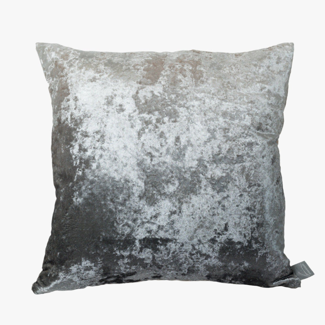 Ombre Smolder Silver Crushed Velvet Pillows