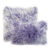 Double Dipped Mongolian Fur in Amethyst | Luxe Fur Collection | Pillow