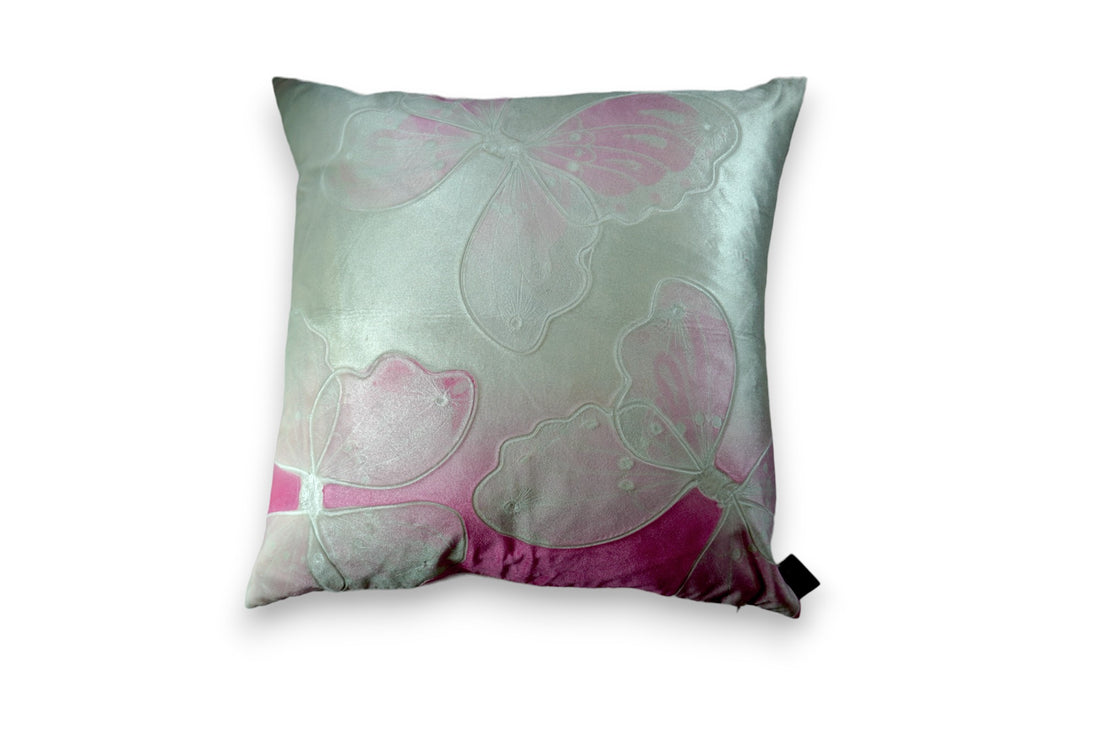 Monarch Ombre Rose Quartz on Cobble Signature Velvet Pillows