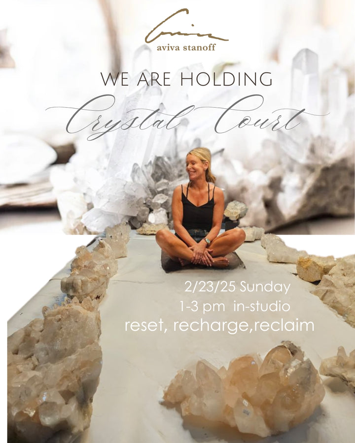 Holding Crystal Court:  In Studio  Event