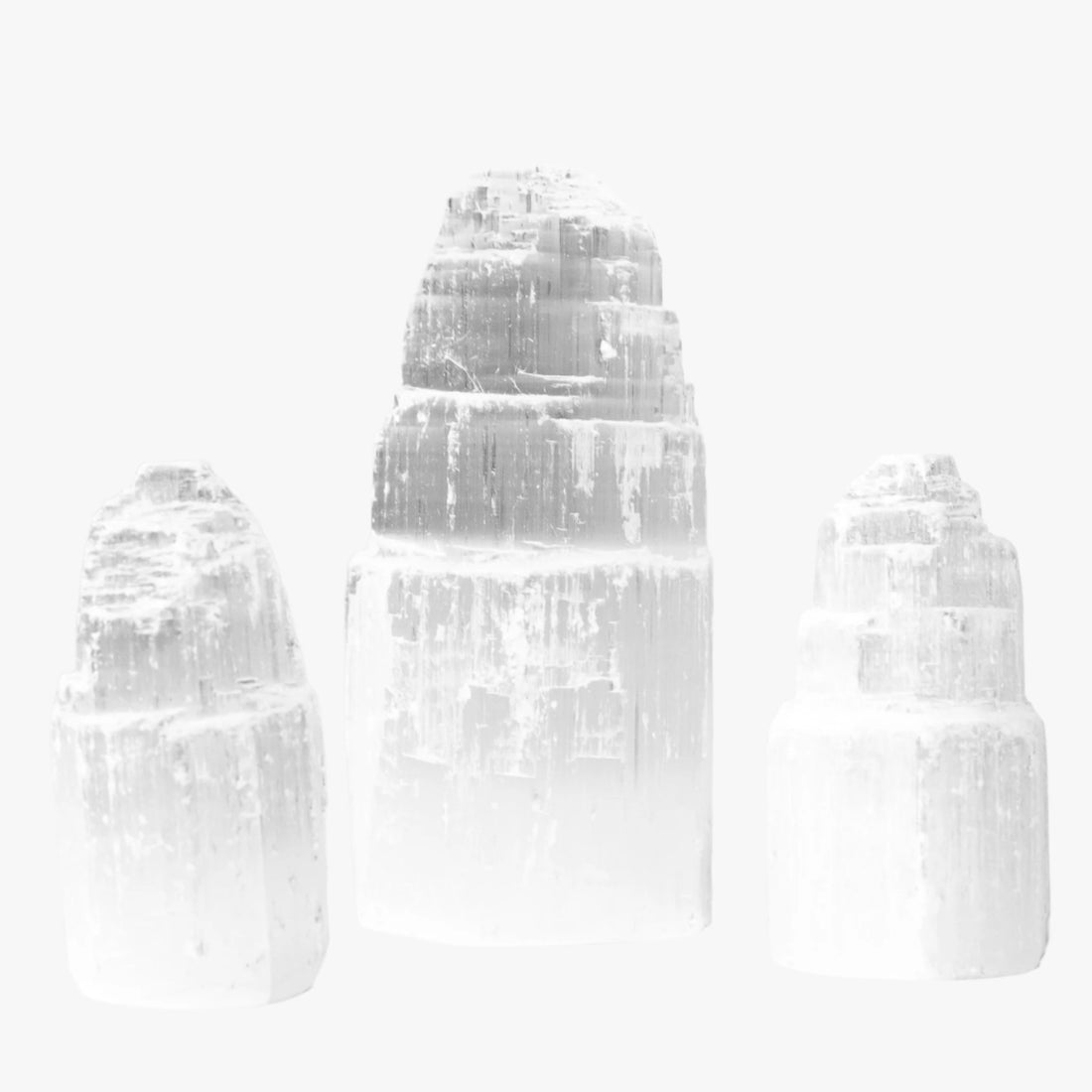 Selenite Step Tower Sets