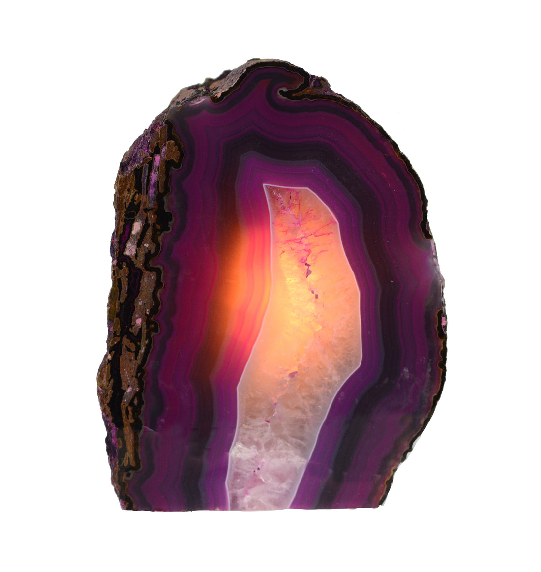 Agate Lamp Dyed Purple