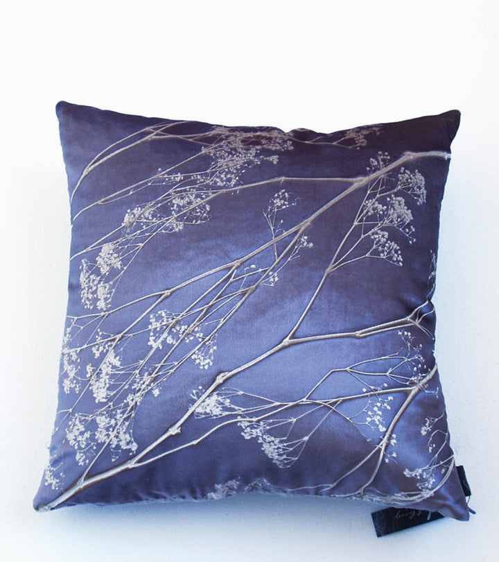 Baby's Breath Twilight on Ivoire Signature Velvet Pillows