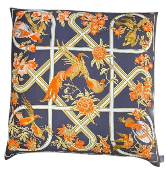 Vintage Designer Silk Pillow 678