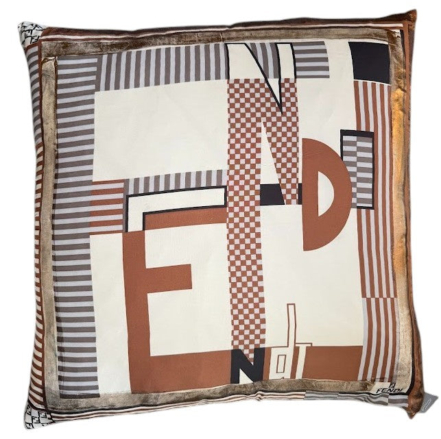 Vintage Designer Silk Pillow 986
