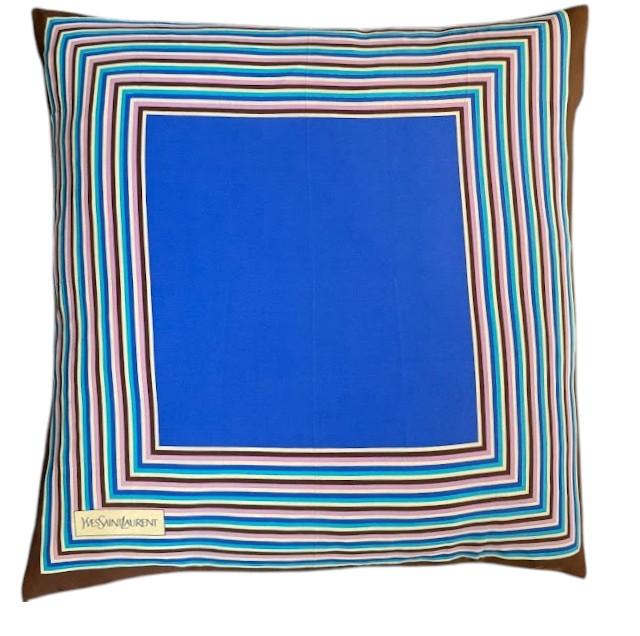 Vintage Designer Silk Pillow 983