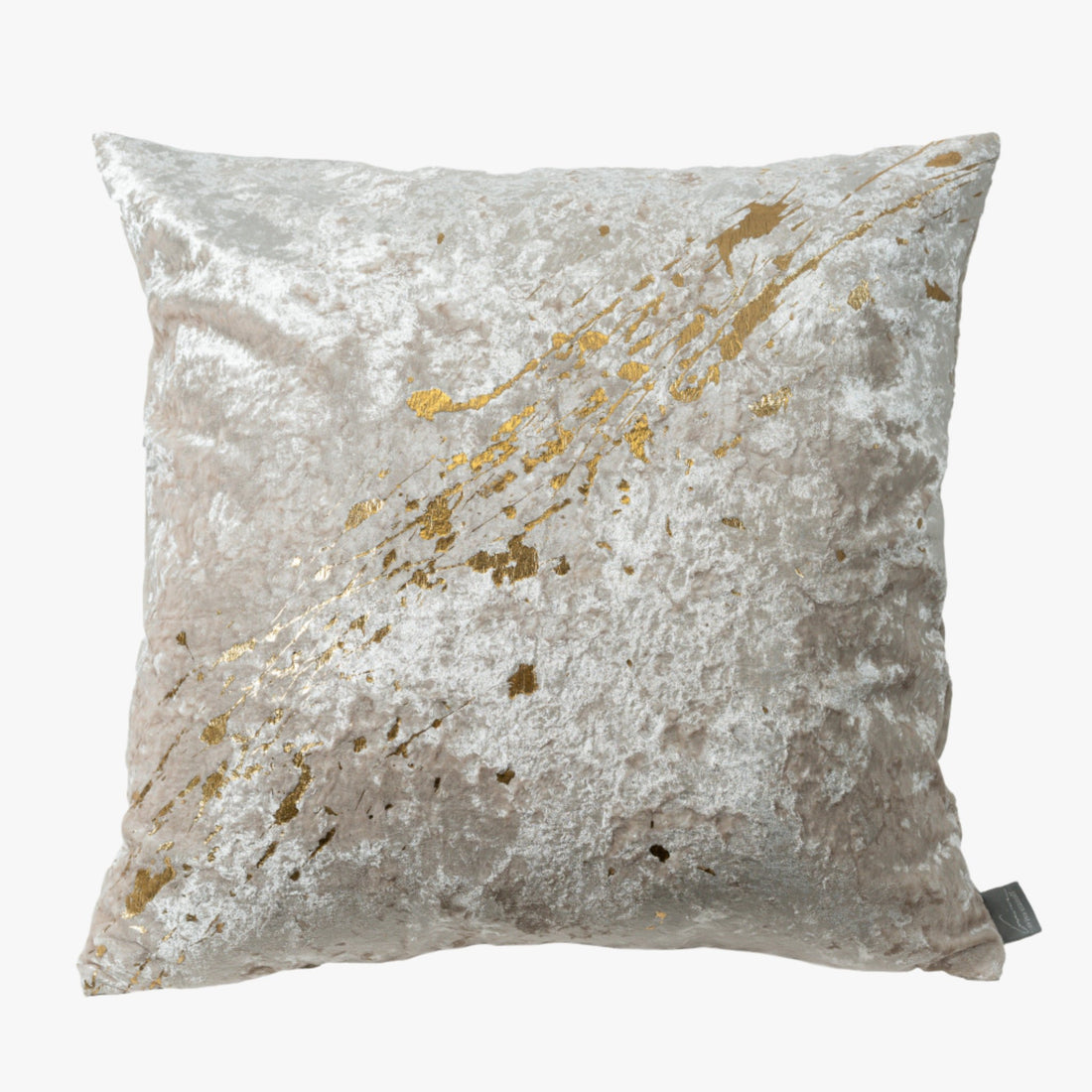 Creme Gold Crushed Velvet Pillows