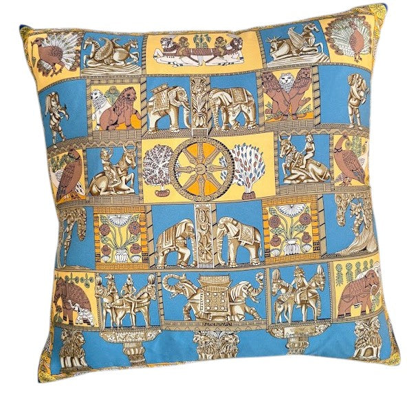 Vintage Designer Silk Pillow 981