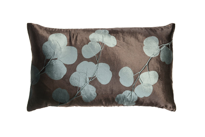 Eucalyptus Kohl on Cinder Signature Velvet Pillows