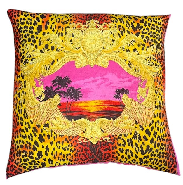 Vintage Designer Silk Pillow 979