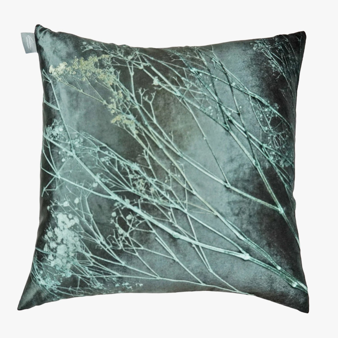 Baby's Breath Kohl on Cinder Signature Velvet Pillows