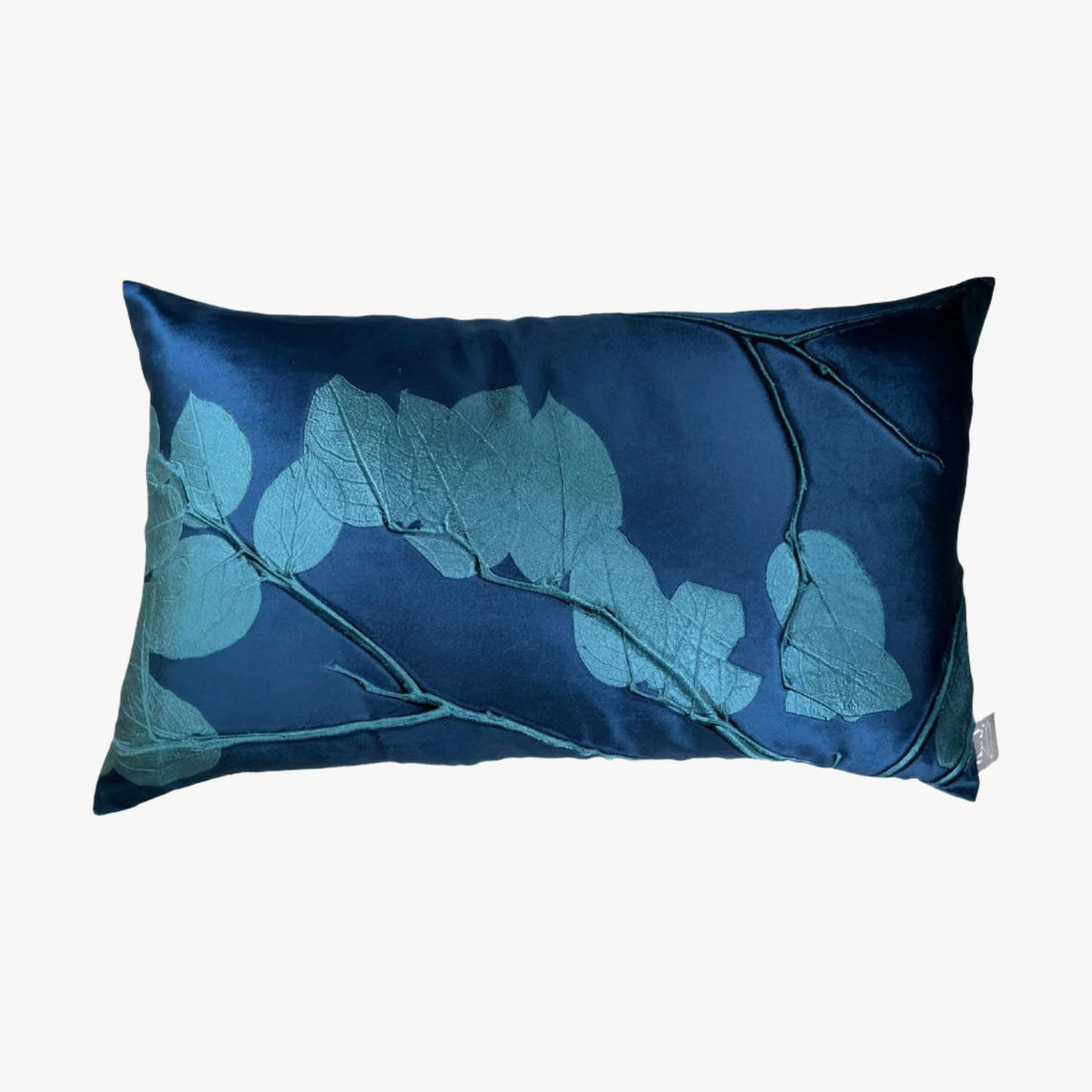 Lemon Leaf Azure Signature Velvet Pillows