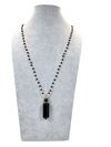 Obsidian Bottle Necklace