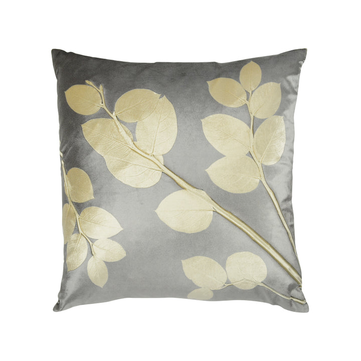 Lemon Leaf Smolder on Ivoire Signature Velvet Pillows