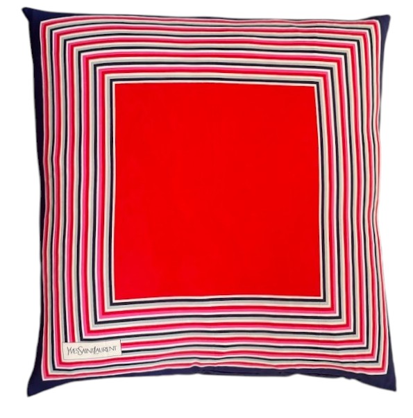 Vintage Designer Silk Pillow 989