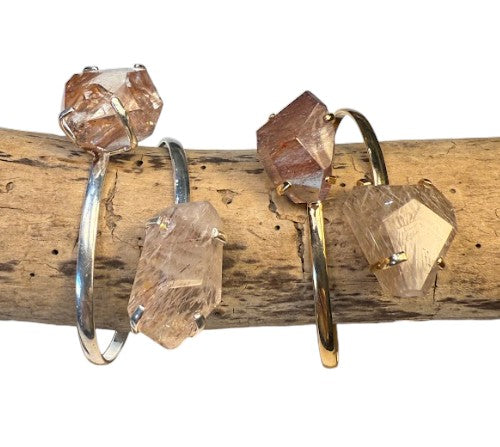Rutilated Quartz Bracelet / Gold 852