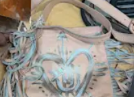 Cali Couture Bag 8.5"x.5"x 9.5" w/ Frindge 19"  2207