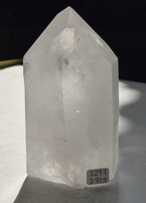 Clear Quartz Point 2.7lbs 3.5x2.5x6"  2297