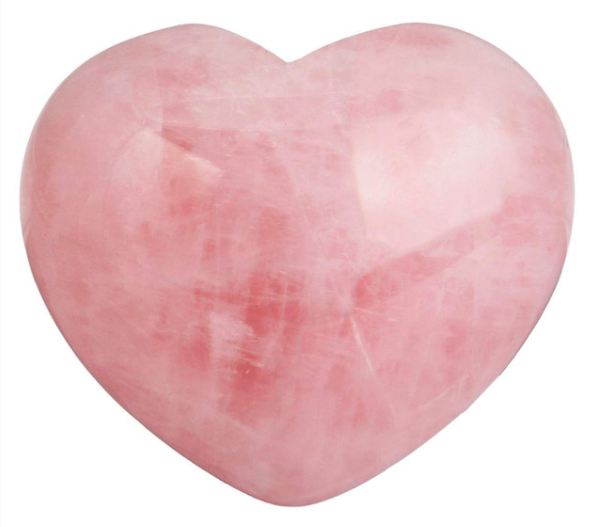 Rose Quartz Heart 1lb 2606