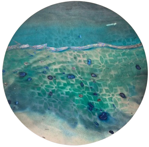 20x20 Hand Painted Moon 2076