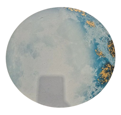 16x16 Hand Painted Moon 2080