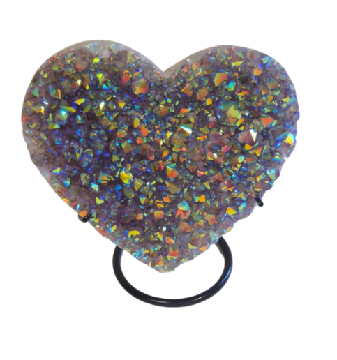 Trophy Amethyst Aura Heart 14.1lbs 11.5"x4"x10.25"  2176