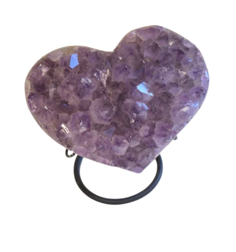 Trophy Amethyst Heart 7.6lbs 6.5"x3.5"x8" 2178