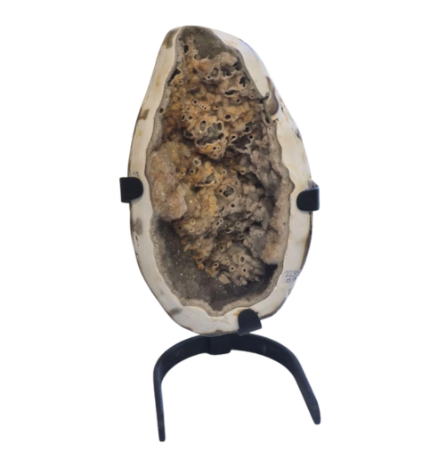 Agate Egg on stand 15lb 7x6x15"  2235