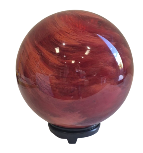 Trophy Cherry Quartz Sphere Red  31.6lbs 9x9"  2249