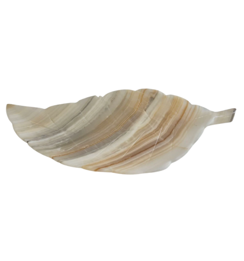 Onyx Leaf Plate 1.9lbs 14.5x7x1"  2252