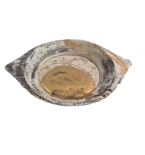 Wooden Display Bowl 22x14x3"  2405