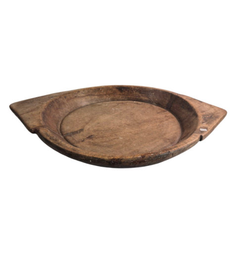 Wooden Display Bowl 29x21x3.25"  2412