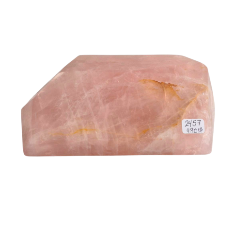 Rose Quartz Freeform Gem 4.9lbs 8x4.5x3"  2457