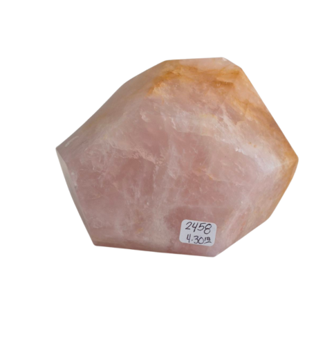 Rose Quartz Freeform Gem 4.3lbs 5.5x4.75x3.25"  2458