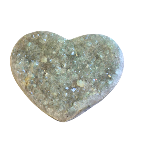Green Amethyst Heart Small