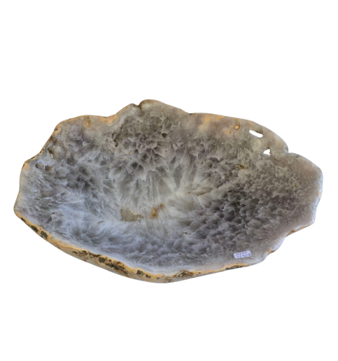 Agate Polished Bowl 12.9lbs 14.75x11x3"  2477