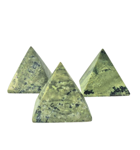 Serpentine Pyramids 3-4"  2595