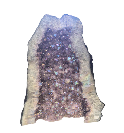 Amethyst Blush Aura Cathedral 21.4lbs 13.5x3x15"  2547