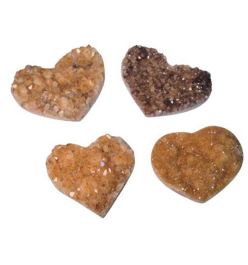 Citrine Amethyst  Heart 2608