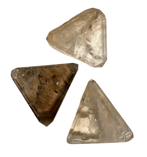 Smoky Quartz Beveled Triangle  1lb 2661