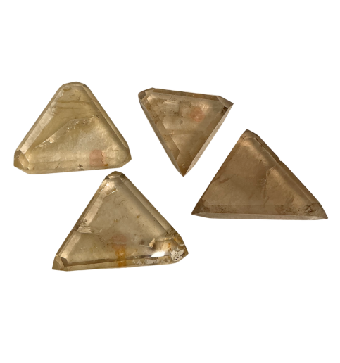 Smoky Quartz Beveled Triangle  .5lb 2662
