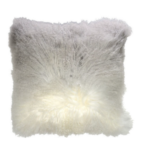 Mongolian Fur Ombre Smolder 20x20 Item 2333