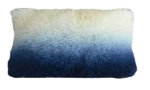 Mongolian Fur Ombre Navy 12x20 Item 171