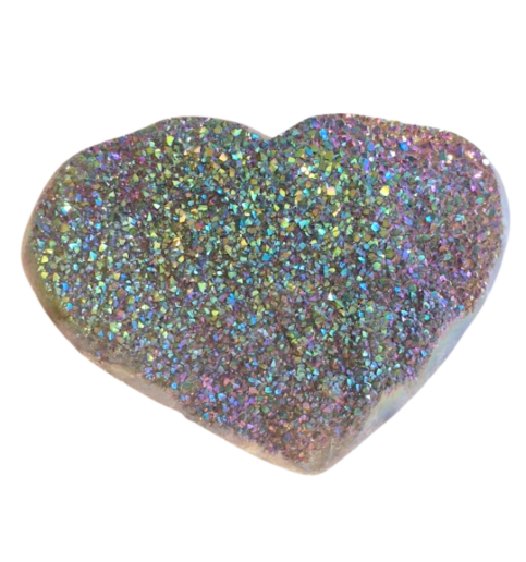 Rainbow Aura Heart 4.9lbs 11x9x1.5"  2281