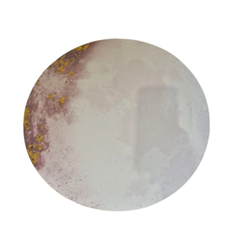 Hand Painted Moon 16x16  2276