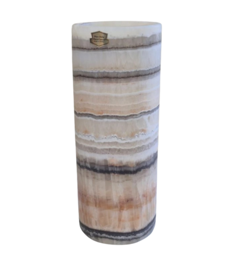 Onyx Cylinder Lamp 4.5x4.5x12  2266