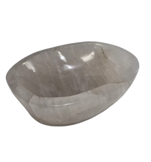 Polished Clear Quartz Smoky Bowl 2138
