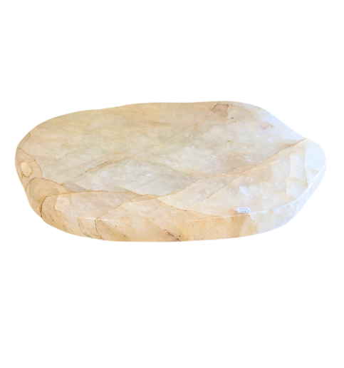 Clear Quartz Slab 47.8lbs 21.5x17.25x2"  2511