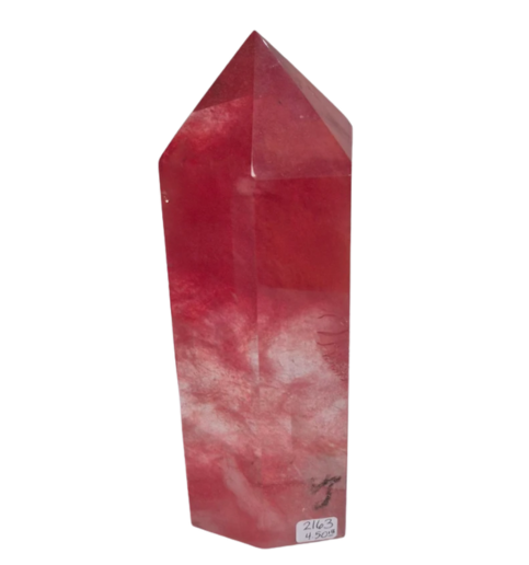 Cherry Quartz Point 4.5lb 3.5"x3"x8.75" 2163
