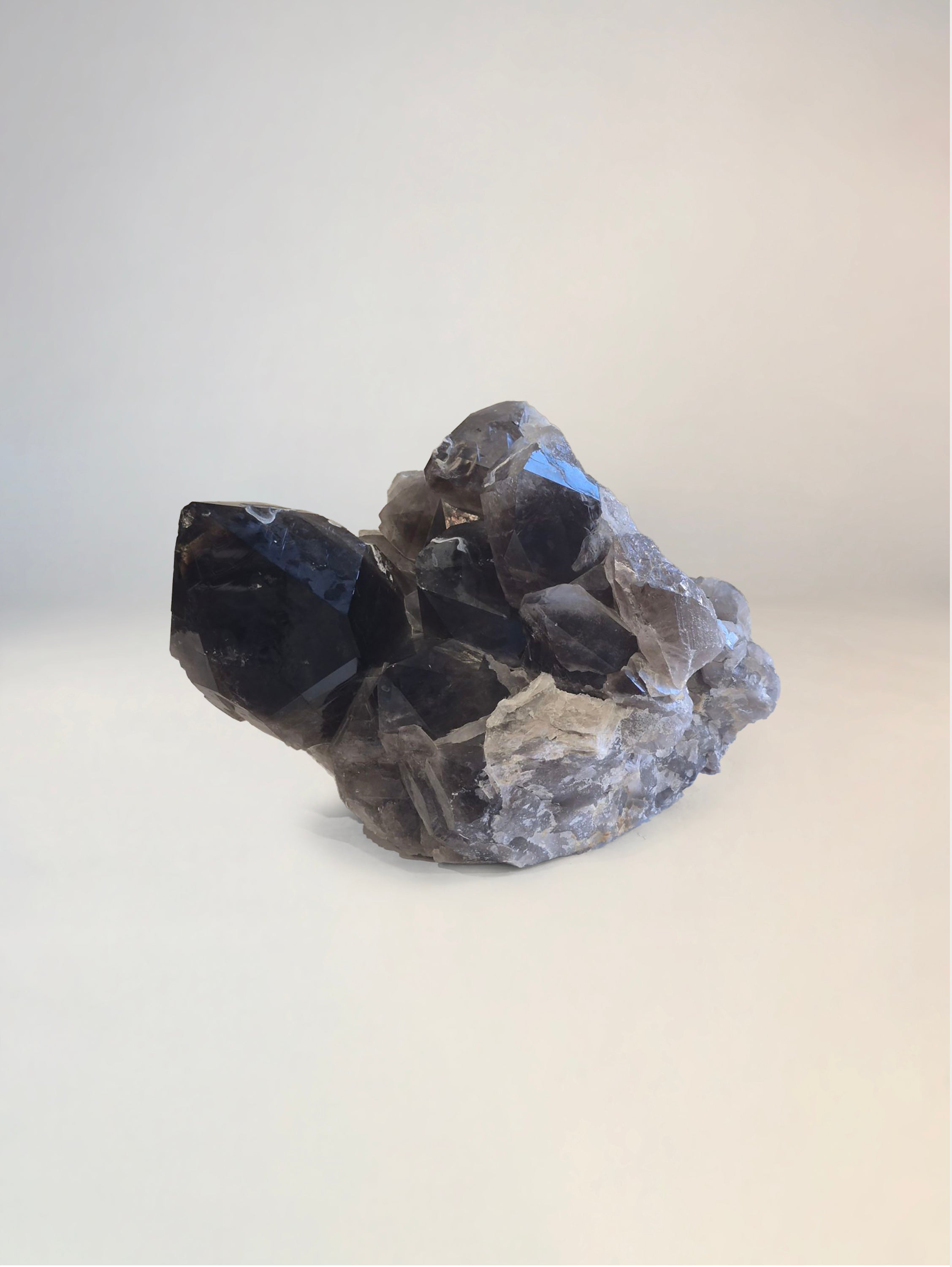 Black Smoky Quartz Clusters